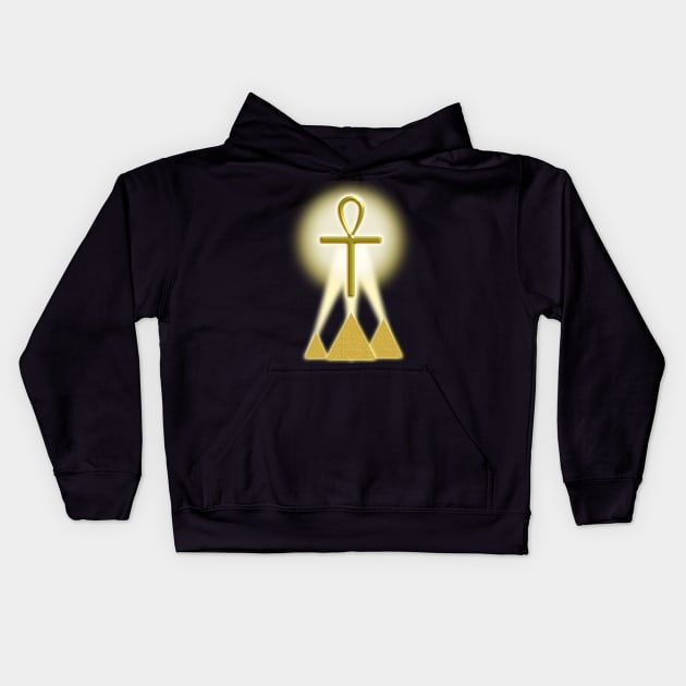 Egyptian Magic - Ra the Eternal Sun God Kids Hoodie by MettaArtUK